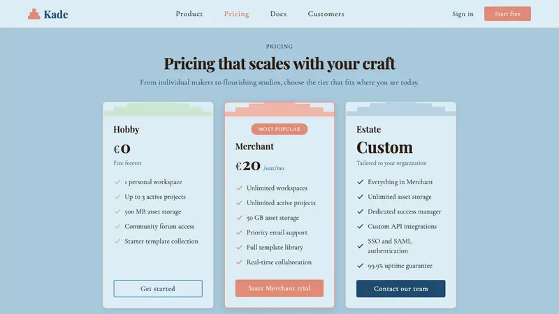 Curaçao Handelskade Pastel — Web · pricing