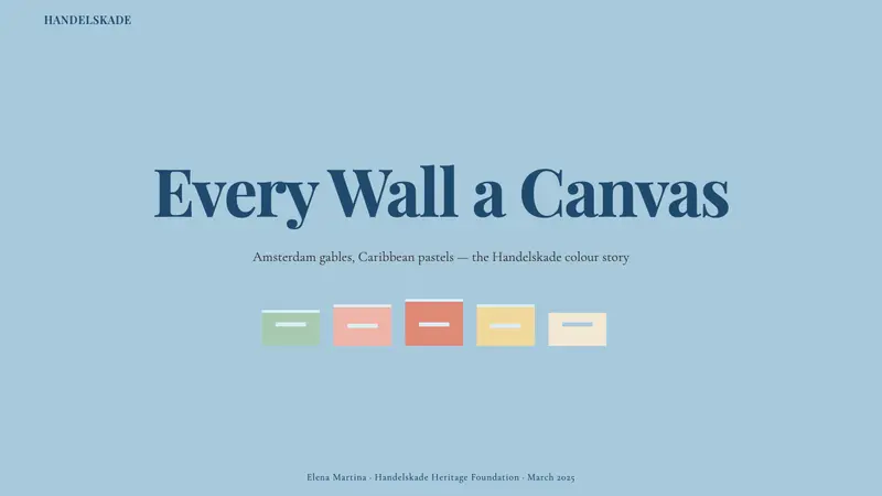 Curaçao Handelskade Pastel — Slides · cover