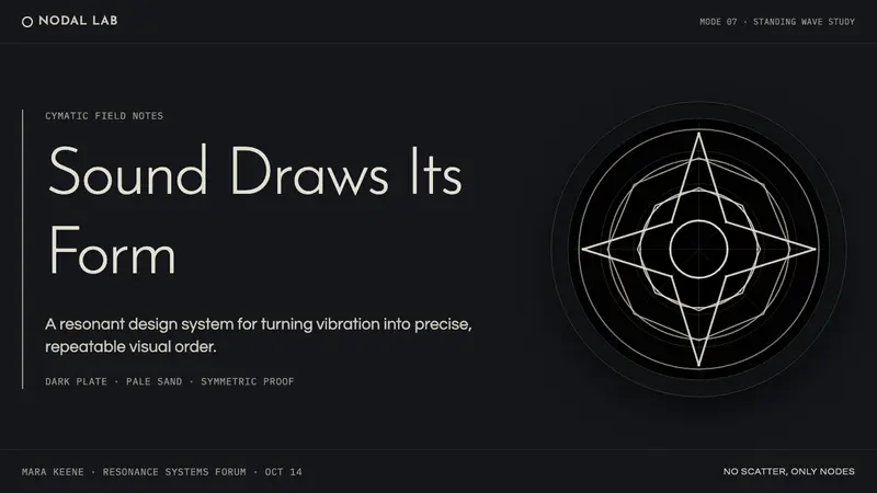 Cymatics Standing Wave — Slides · cover