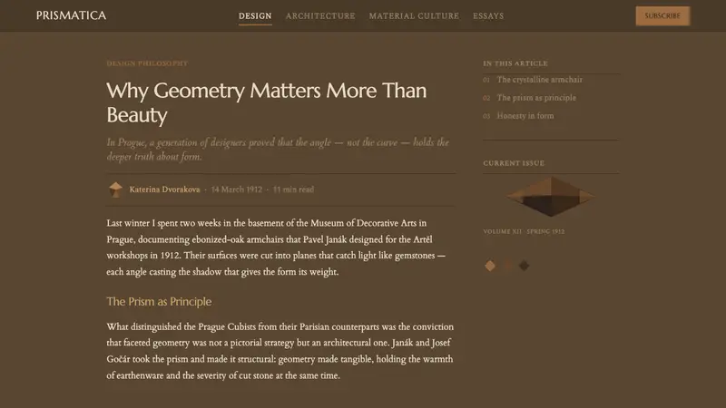 Czech Cubist Decorative Arts — Web · article