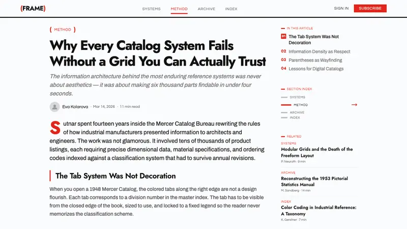 Ladislav Sutnar Information Design — Web · article