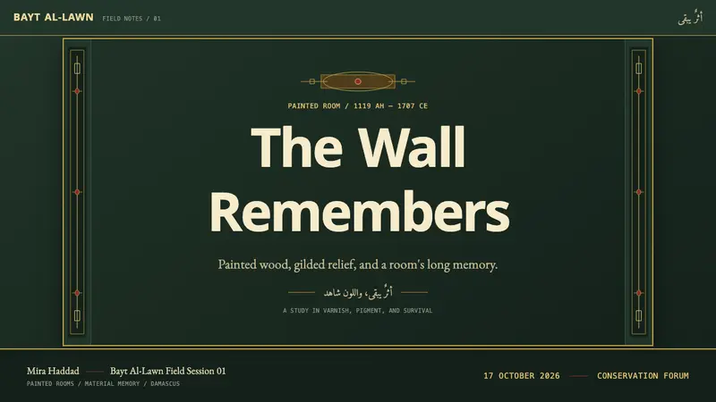 Damascus Ajami Room — Slides · cover