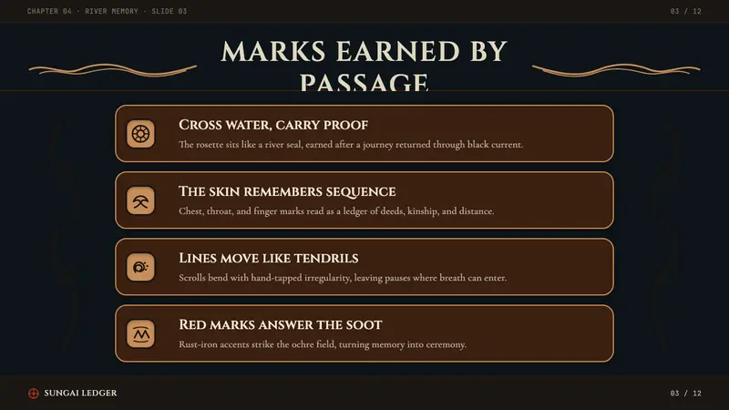 Dayak Borneo Tattoo (Iban) — Slides · content