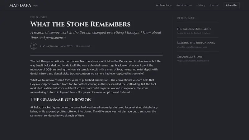 Deccan Basalt Temple — Web · article