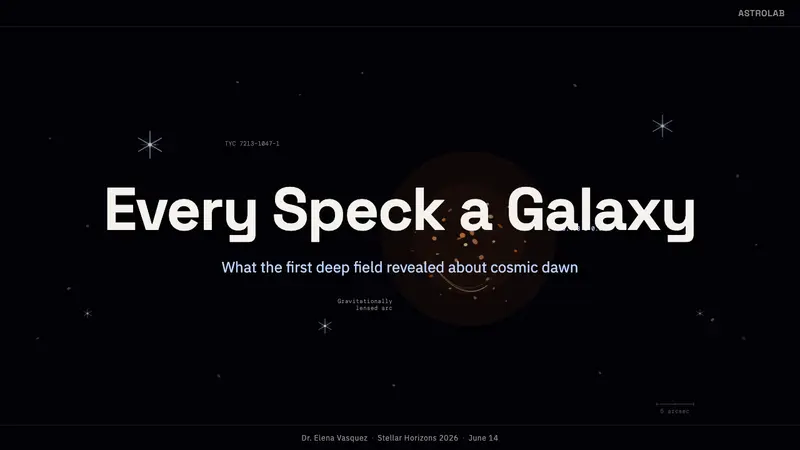 JWST Deep Field — Slides · cover