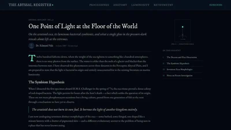 Anglerfish Lure Bioluminescence — Web · article