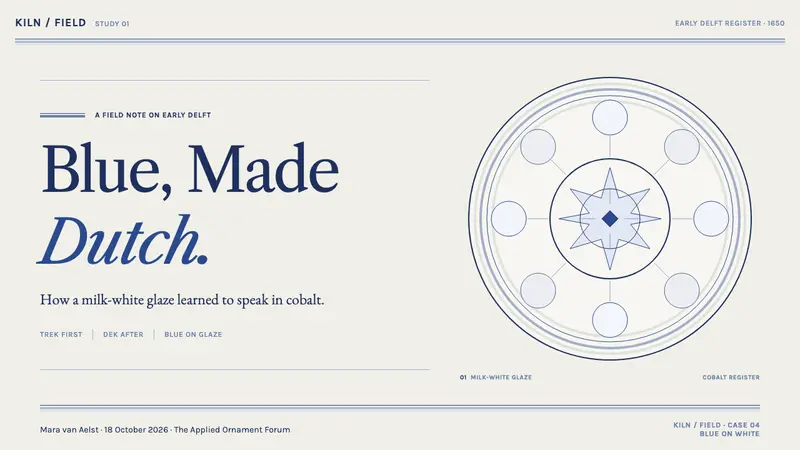 Delft Blauw — Slides · cover