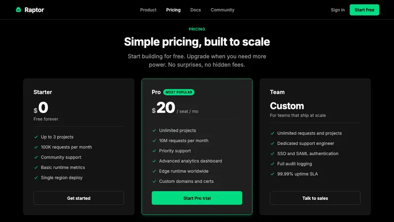 Deno Runtime-Green — Web · pricing