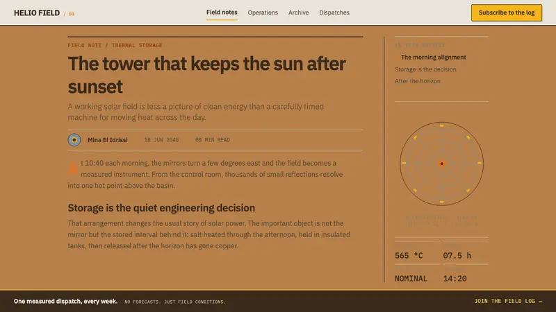 Desert Solar Megafield — Web · article