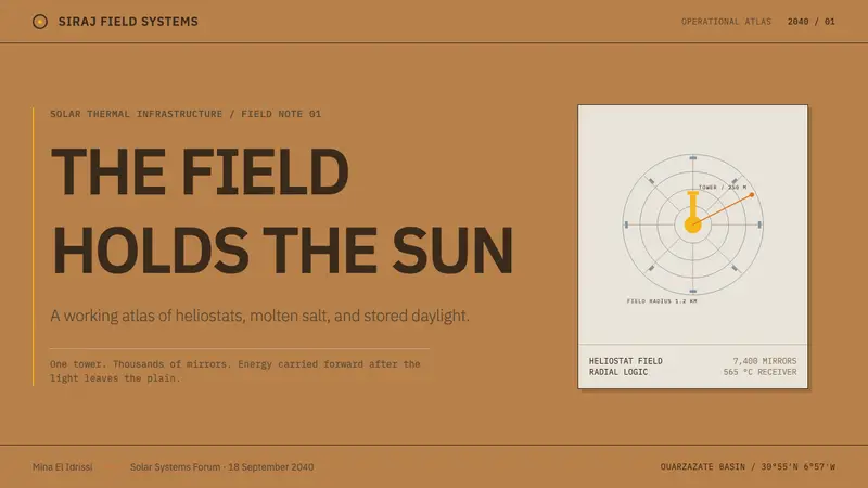 Desert Solar Megafield — Slides · cover