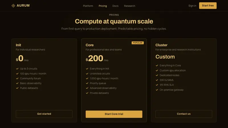 Devs (Amaya) — Web · pricing