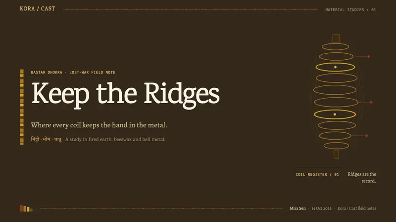 Dhokra Bastar Bronze — Slides · cover