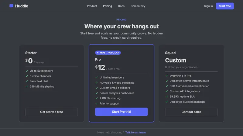 Discord 2024 — Web · pricing