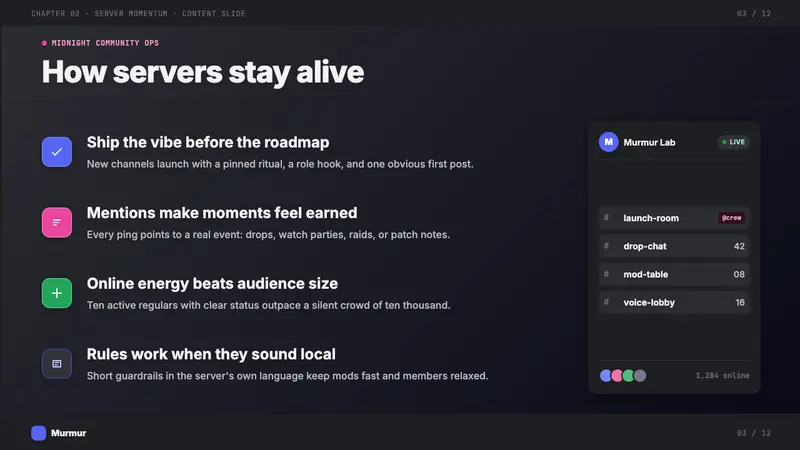 Discord Blurple Server (2020) — Slides · content