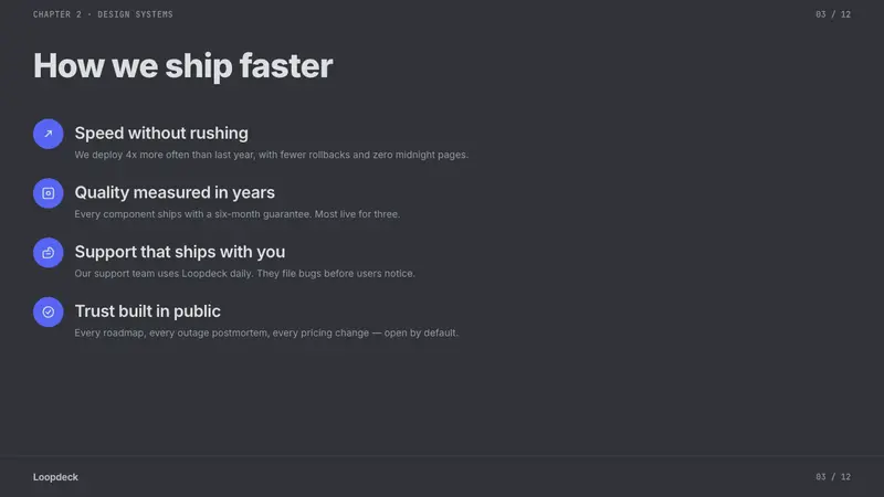 Discord Creator Dark UI — Slides · content