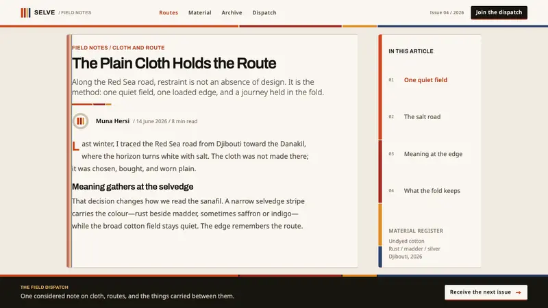 Afar Nomad Textile — Web · article