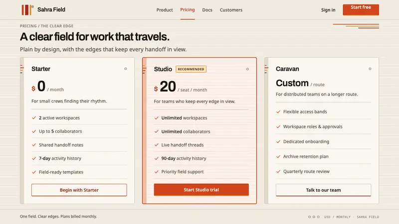 Afar Nomad Textile — Web · pricing