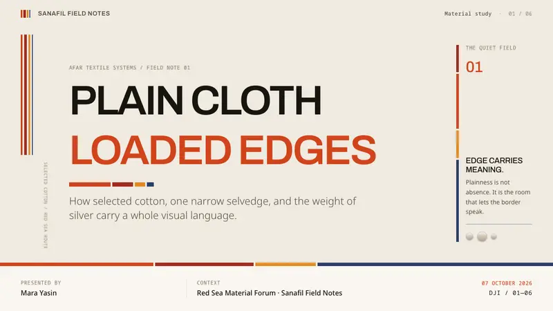 Afar Nomad Textile — Slides · cover