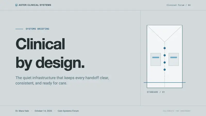Doctor's Clinical Lab Coat — Slides · cover