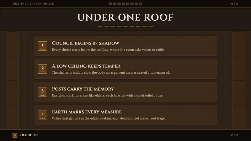 Dogon Toguna Shelter — Slides · content