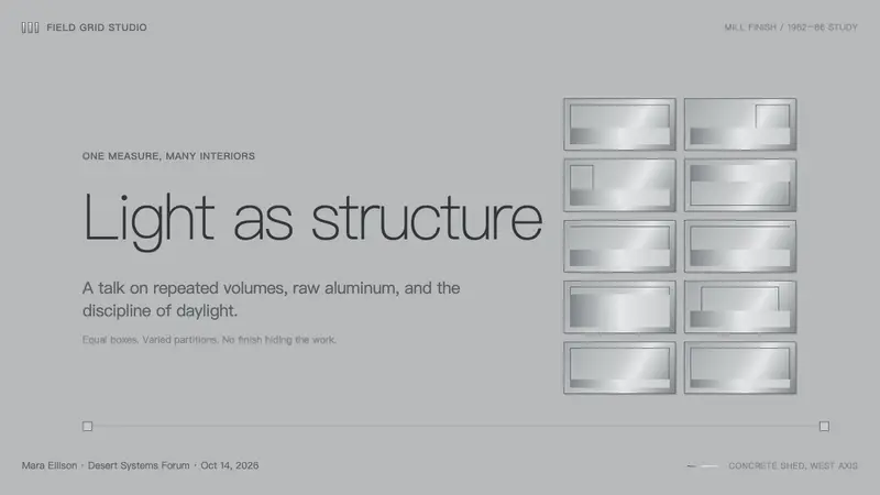 Donald Judd Milled Aluminum — Slides · cover