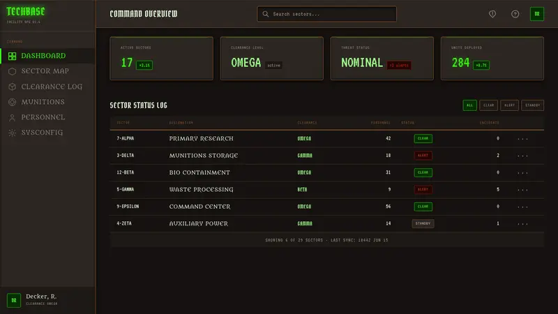 Doom 1993 Toxic Green — Web · dashboard