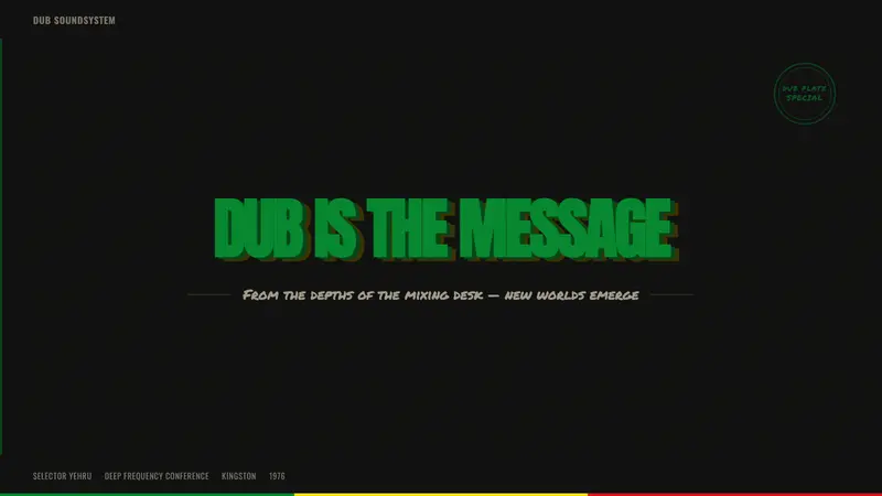 Dub Soundsystem — Slides · cover
