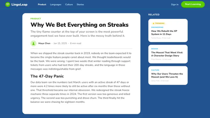 Duolingo 2024 — Web · article