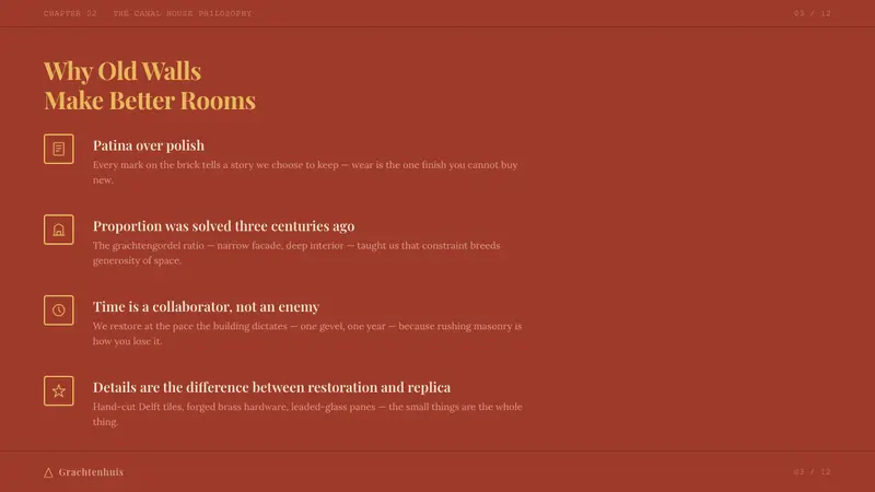 Amsterdam Canal House — Slides · content