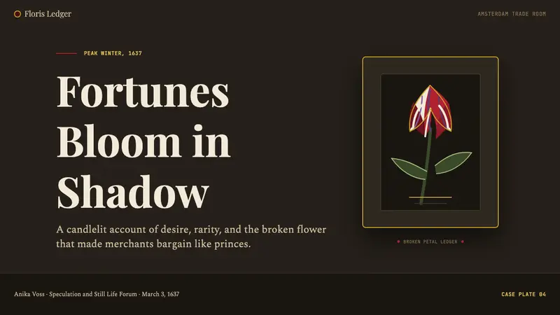 Dutch Tulip Mania — Slides · cover
