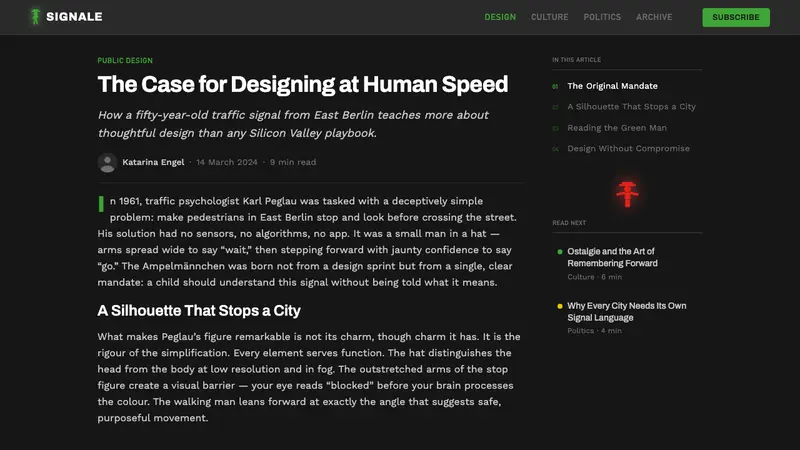 East German Ampelmännchen — Web · article