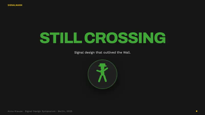 East German Ampelmännchen — Slides · cover