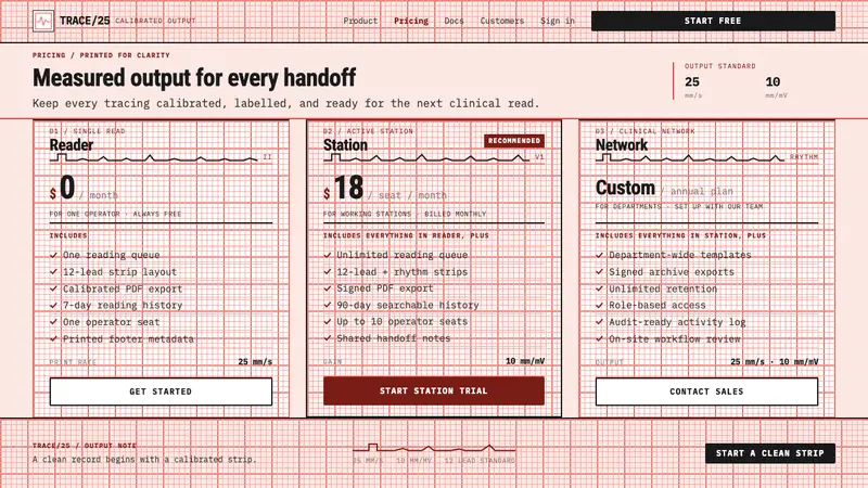 ECG Strip Paper — Web · pricing