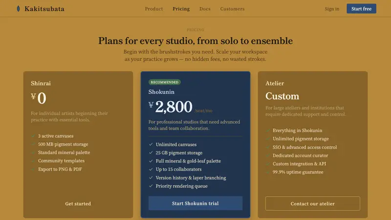 Edo Rinpa (Kōrin) — Web · pricing