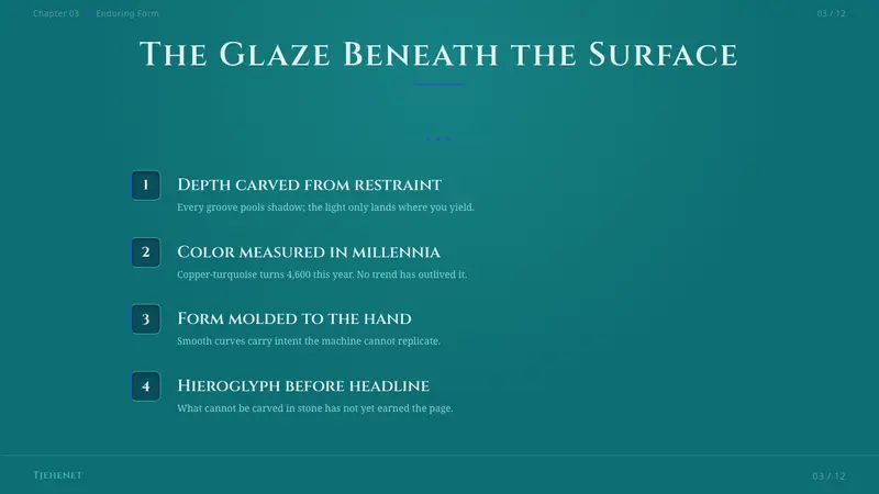 Egyptian Faience — Slides · content