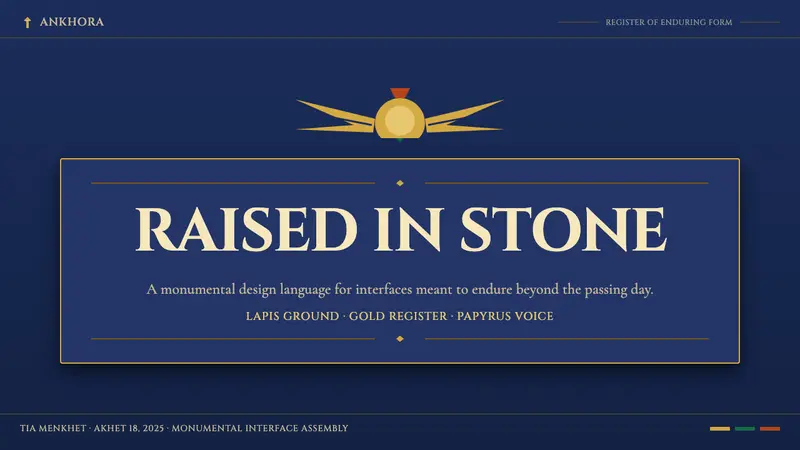 Egyptian Pharaonic — Slides · cover