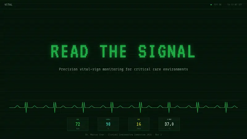 EKG Vital Monitor — Slides · cover