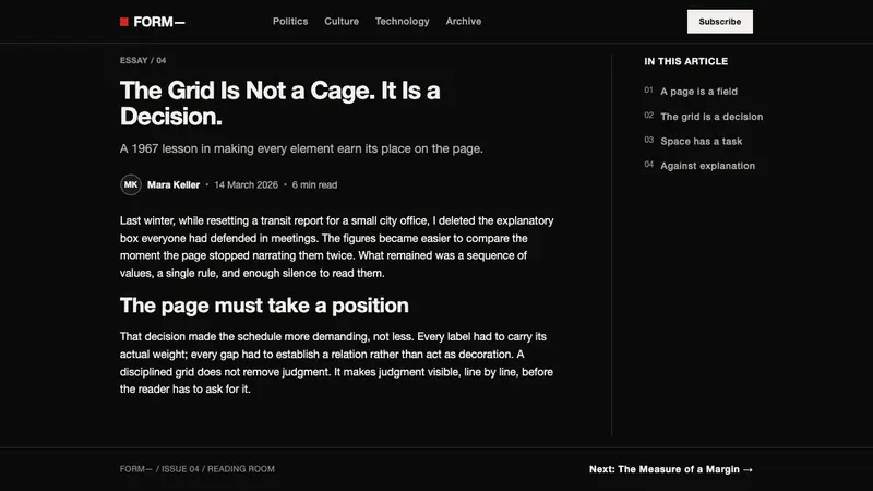 Emil Ruder Typografie — Web · article