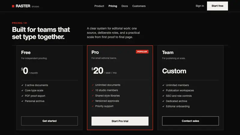 Emil Ruder Typografie — Web · pricing