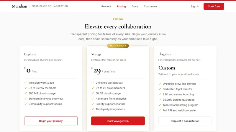 Emirates Airline (Red-Gold) — Web · pricing