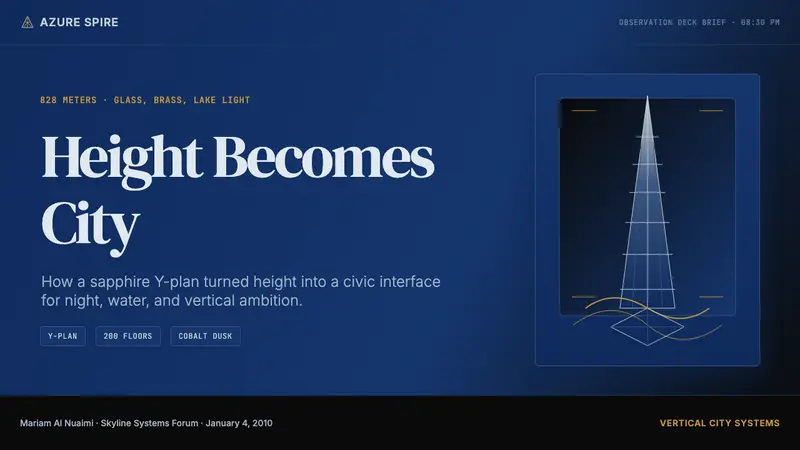 Emirati Burj Khalifa Sapphire (2010) — Slides · cover