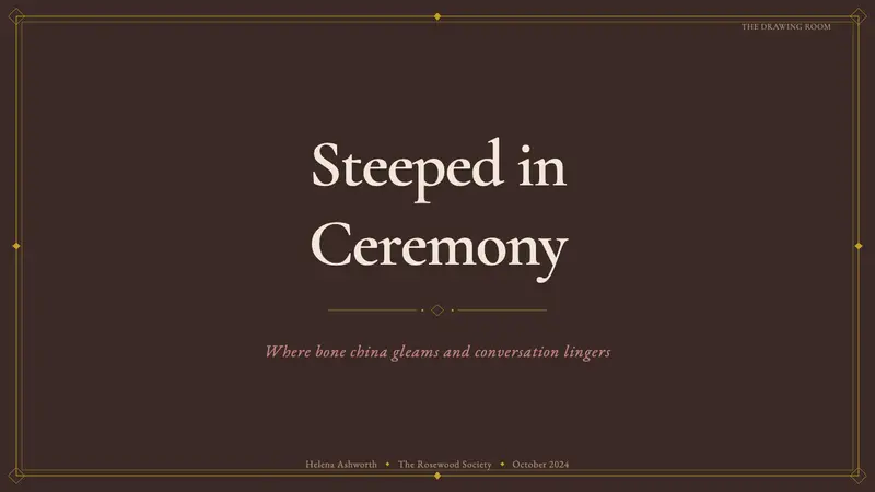 English Afternoon Tea — Slides · cover