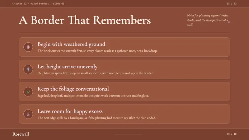 English Cottage Garden — Slides · content