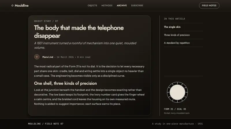 Ericsson Bakelite Telephone — Web · article