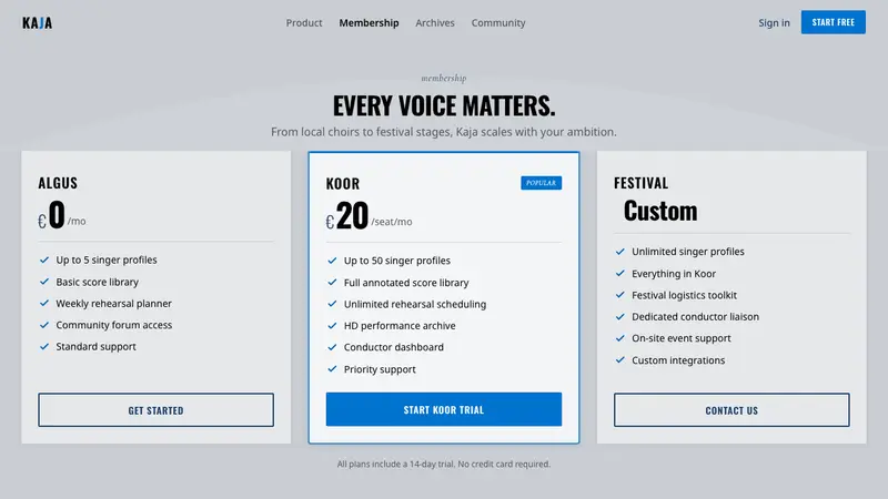 Estonian Song Festival (Laulupidu) — Web · pricing