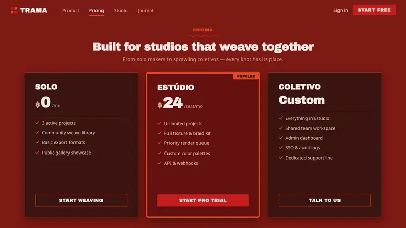 Campana Brothers Design — Web · pricing