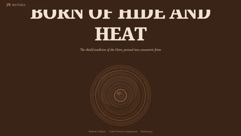 Ethiopian Hide Shield — Slides · cover