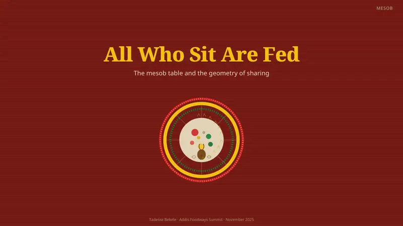 Ethiopian Injera & Mesob Spread — Slides · cover