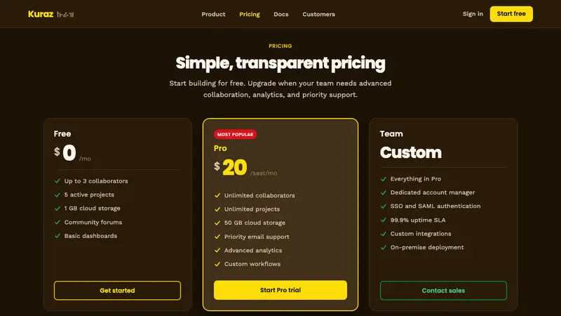 Addis Ababa Modern — Web · pricing