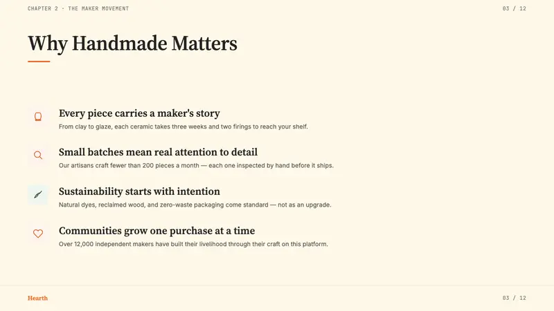 Etsy Handmade — Slides · content
